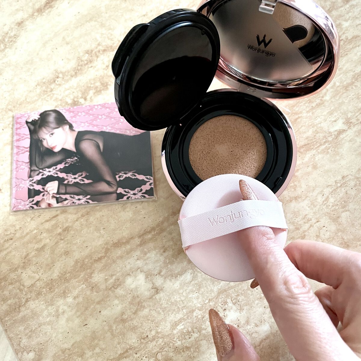 ウォンジョンヨ フィッティングクッション グロウ/Wonjungyo/クッションファンデーションを使ったクチコミ（1枚目）