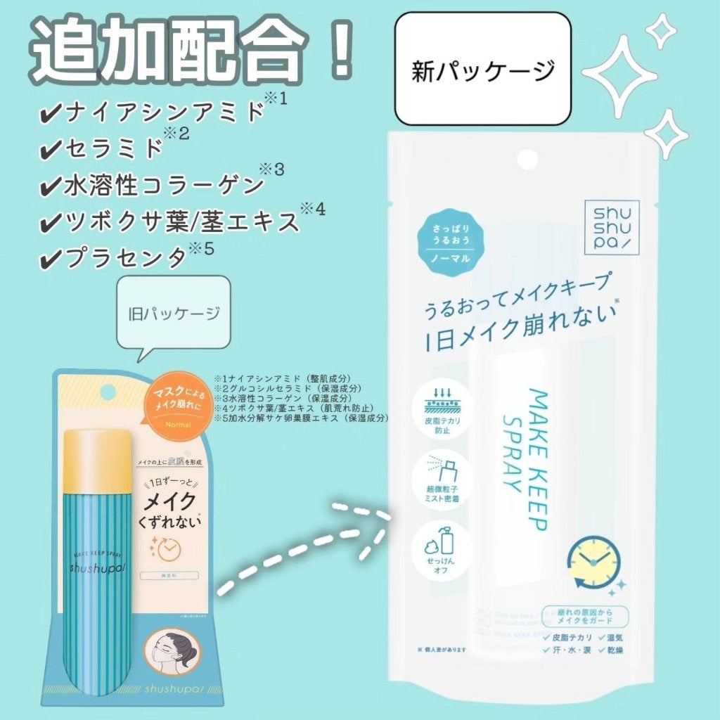 メイクキープスプレー+/shushupa!/ミスト状化粧水を使ったクチコミ(2枚目)