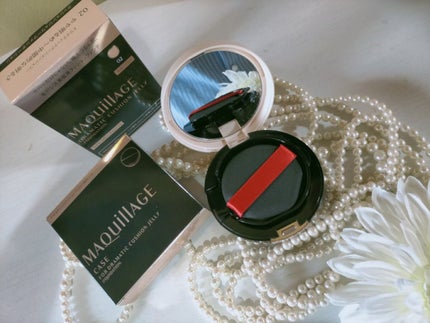 ドラマティッククッションジェリー/マキアージュ/クッションファンデーションを使ったクチコミ(1枚目)