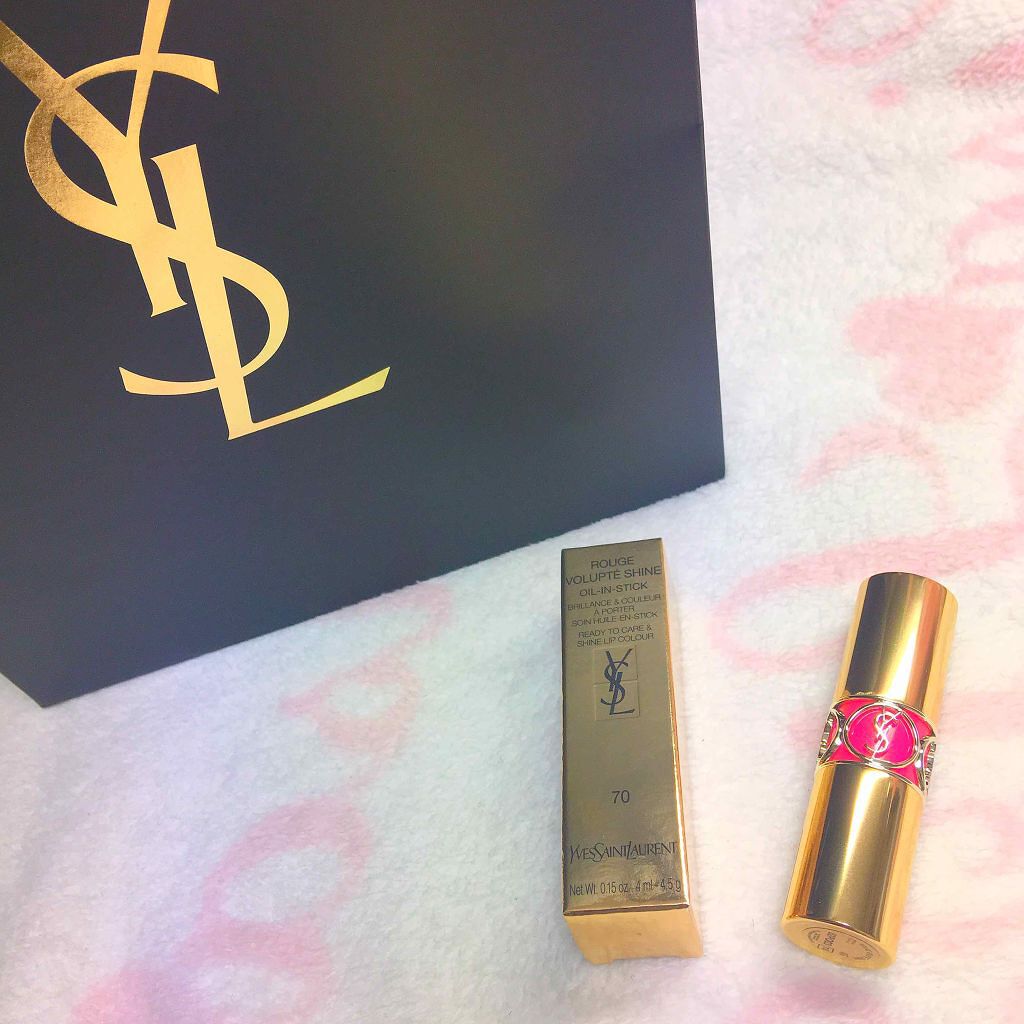 ルージュ ヴォリュプテ シャイン/YVES SAINT LAURENT BEAUTE/口紅を使ったクチコミ(1枚目)