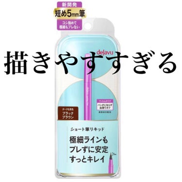 「密着アイライナー」ショート筆リキッド/デジャヴュ/リキッドアイライナーを使ったクチコミ（1枚目）