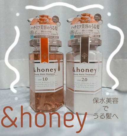 ディープモイスト シャンプー1.0/ヘアトリートメント2.0/&honey/市販シャンプーを使ったクチコミ(1枚目)