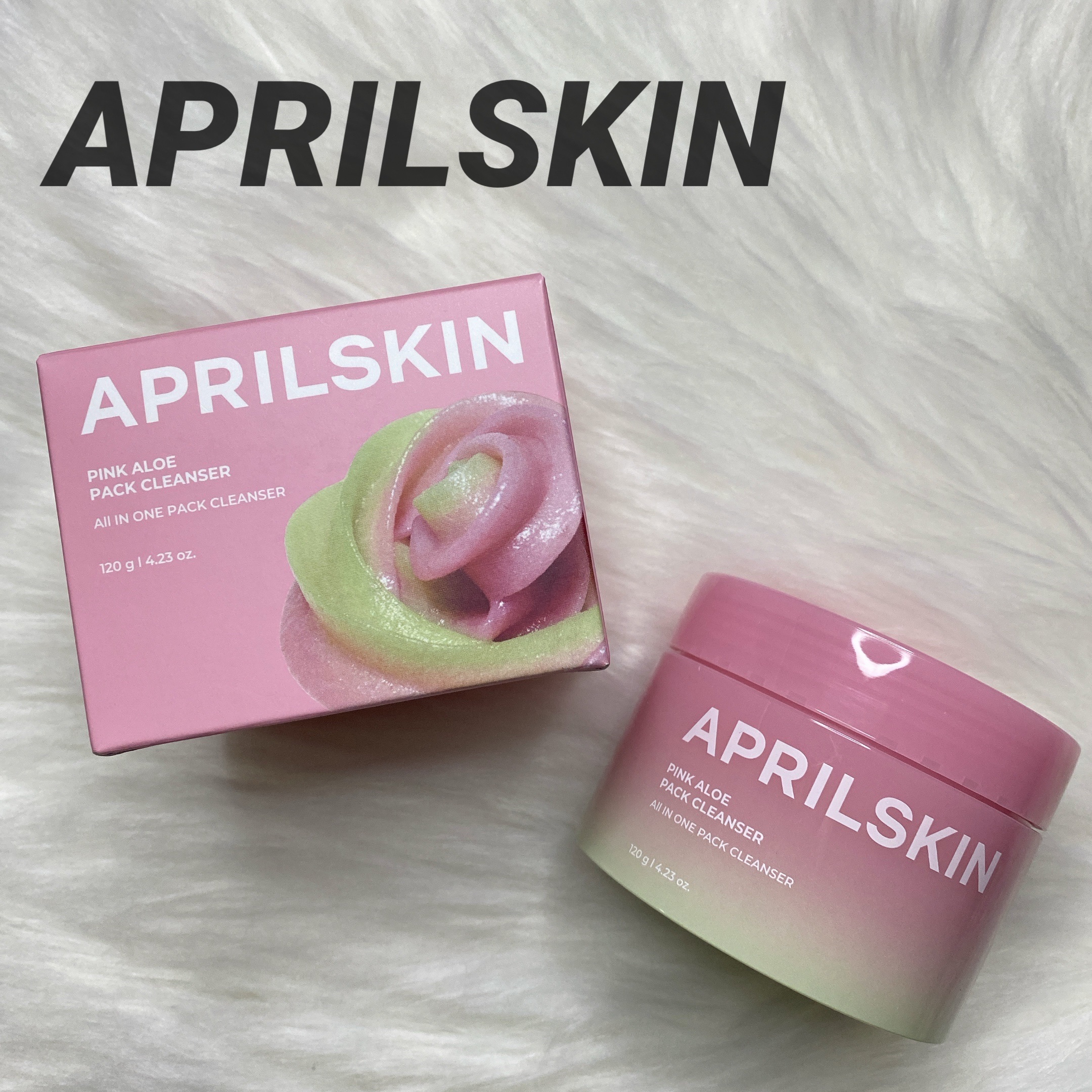 ピンクアロエメレンゲクレンザー/APRILSKIN/その他洗顔料を使ったクチコミ（1枚目）