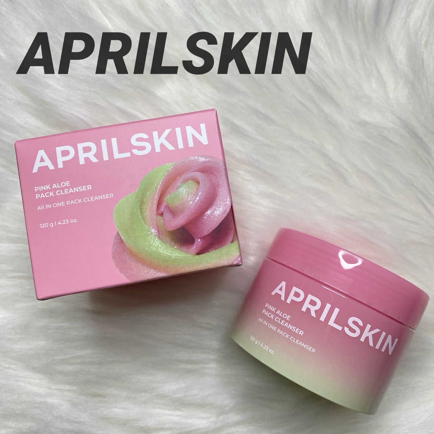 ピンクアロエメレンゲクレンザー/APRILSKIN/その他洗顔料を使ったクチコミ(1枚目)