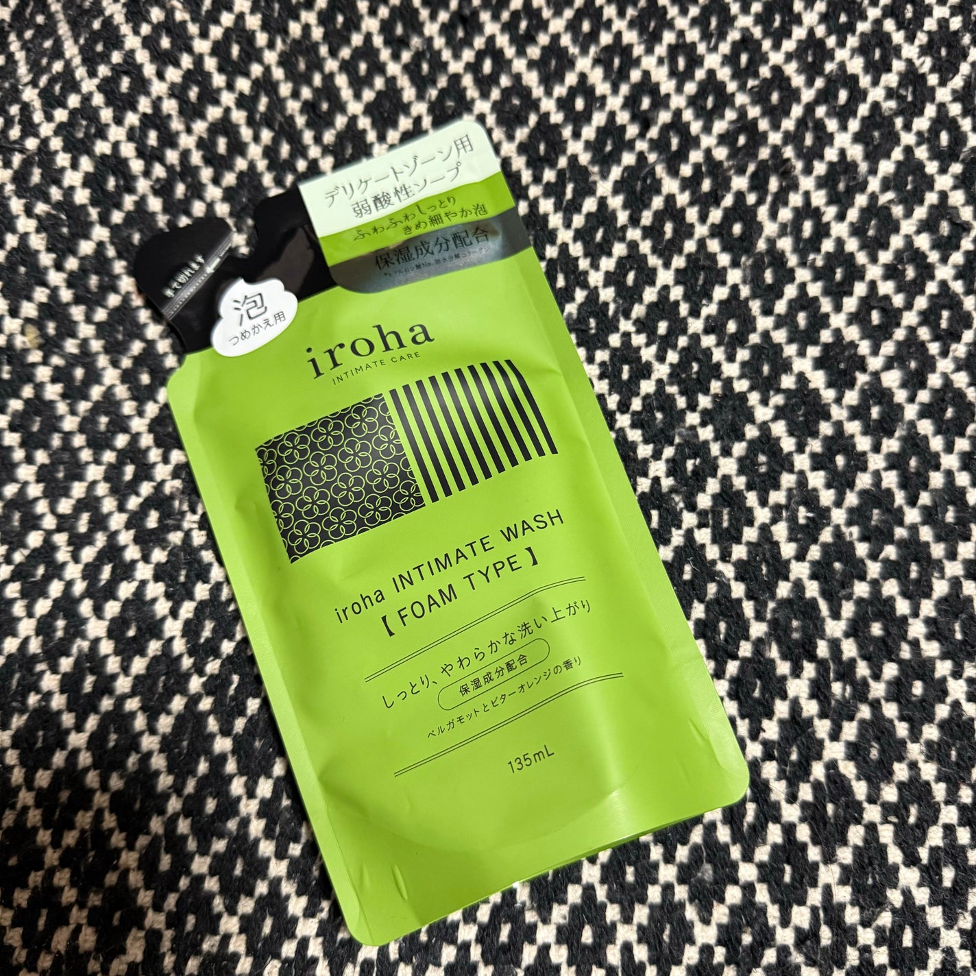 イロハ インティメートウォッシュ フォームタイプ ベルガモットとビターオレンジの香り/iroha INTIMATE CARE/デリケートゾーンケアを使ったクチコミ(1枚目)