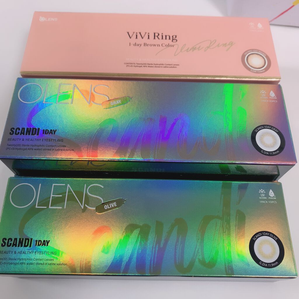 ViVi Ring 1Month ブラウン/OLENS/カラーコンタクトレンズを使ったクチコミ（2枚目）
