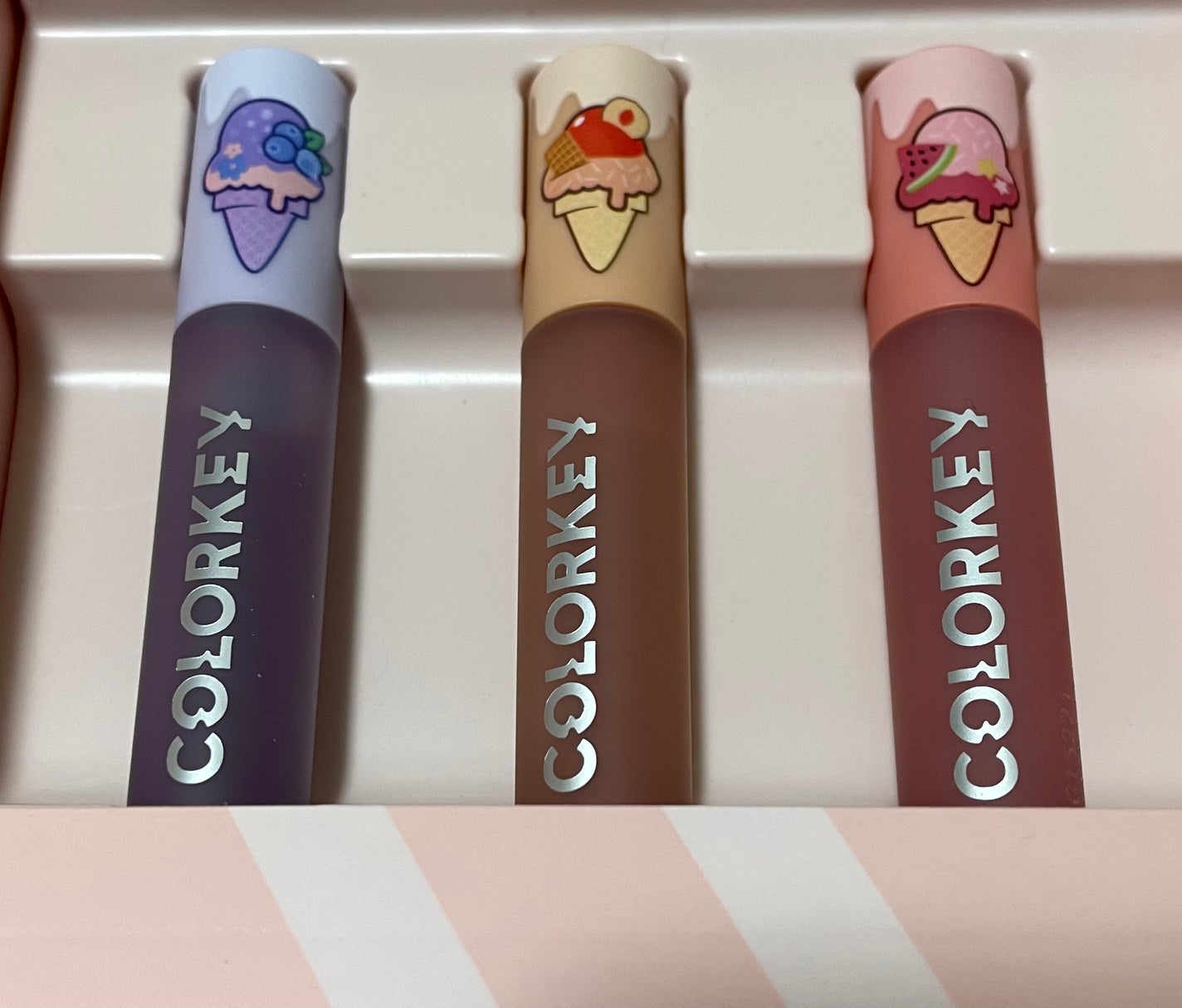 コールドスイーツ リップティント MINIリップボックス/COLORKEY/リップグロスを使ったクチコミ(5枚目)