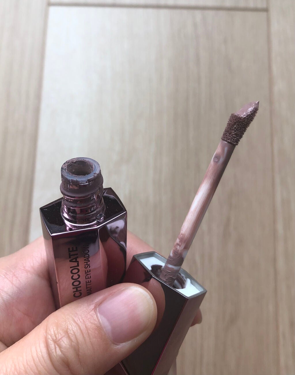 メルテッド チョコレート マット アイシャドウ/Too Faced/リキッドアイシャドウを使ったクチコミ(4枚目)
