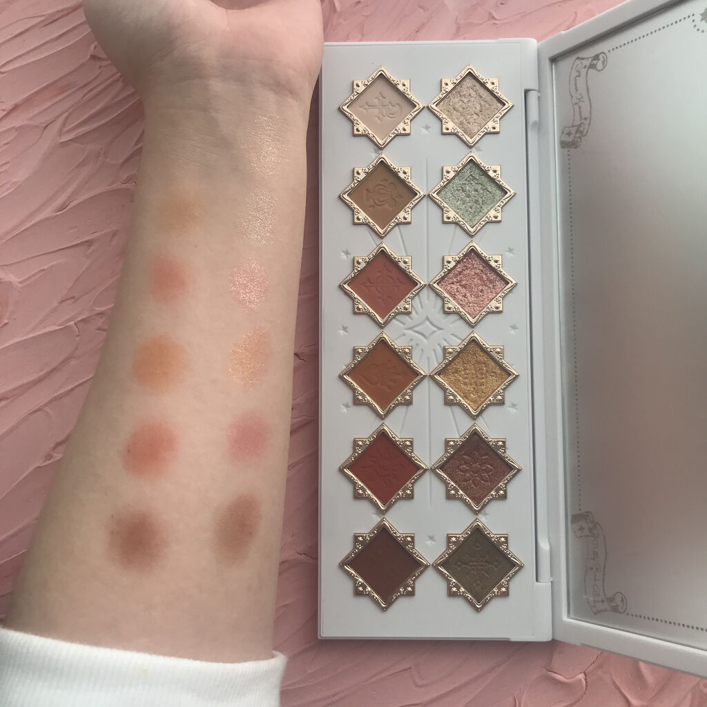 リトルエンジェル12色アイシャドウパレット/FlowerKnows/アイシャドウパレットを使ったクチコミ（2枚目）