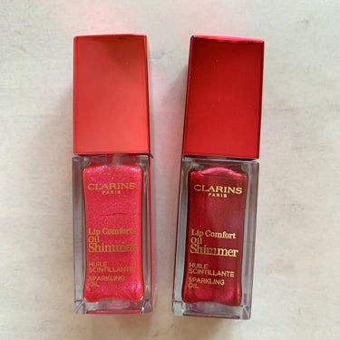 コンフォート リップオイル シマー 08 バーガンディーワイン(限定)/CLARINS/リップグロスを使ったクチコミ（2枚目）