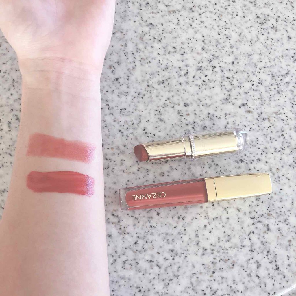 ラスティンググロスリップ/CEZANNE/口紅を使ったクチコミ(1枚目)