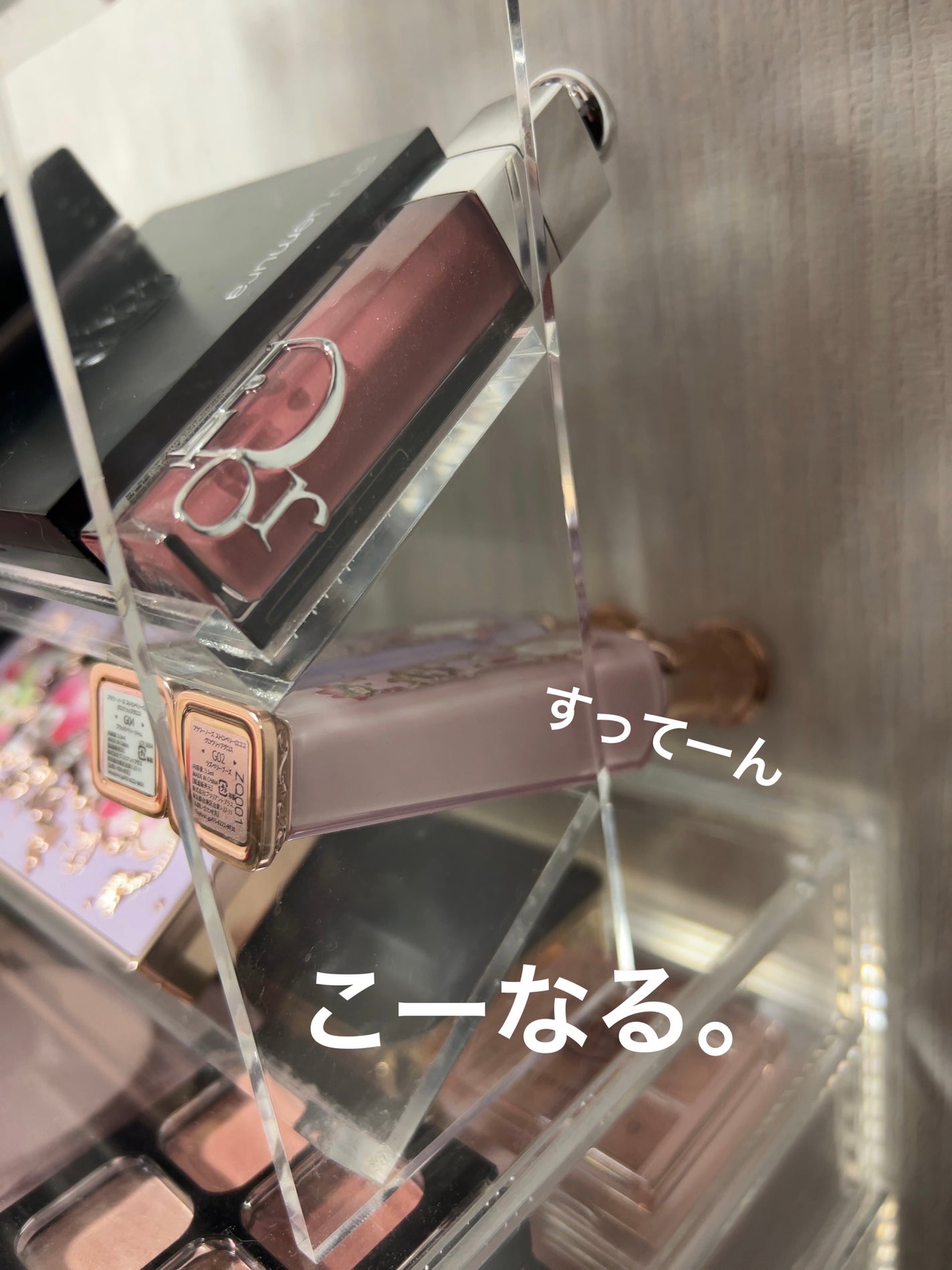 アクリルボトルスタンド3段/無印良品/その他化粧小物を使ったクチコミ(4枚目)