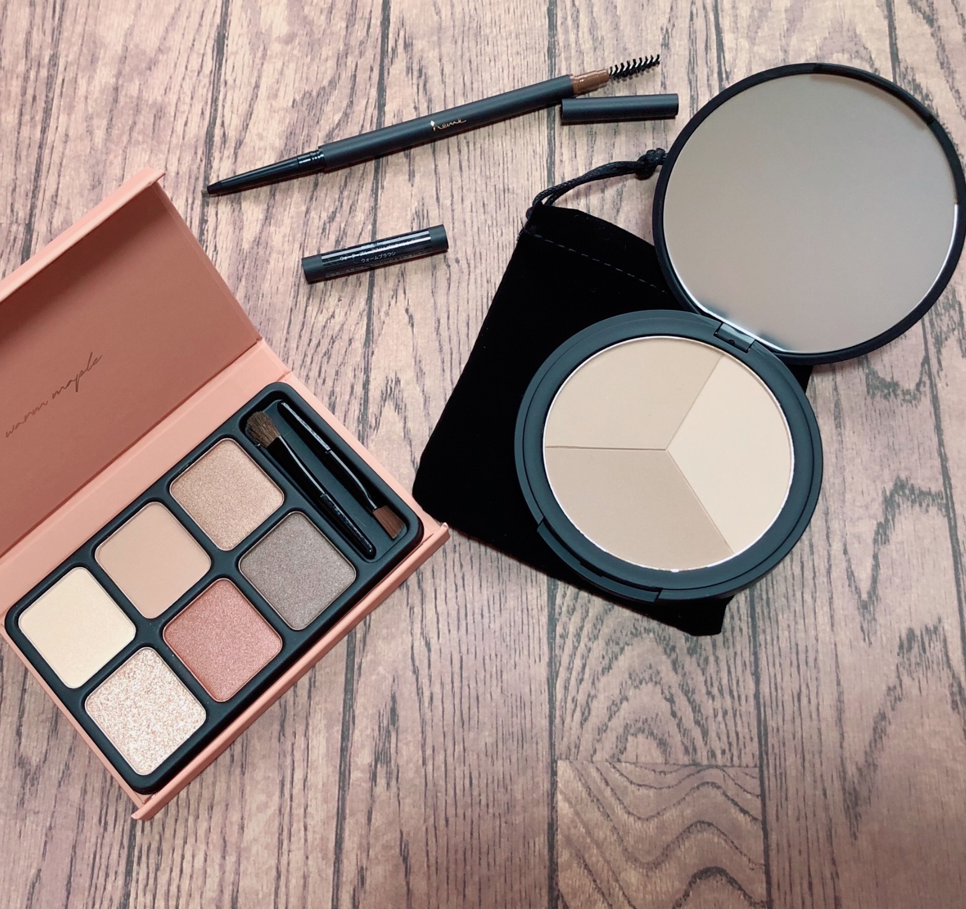 トリプルコントアパレット  フェア/heme/シェーディングを使ったクチコミ（1枚目）