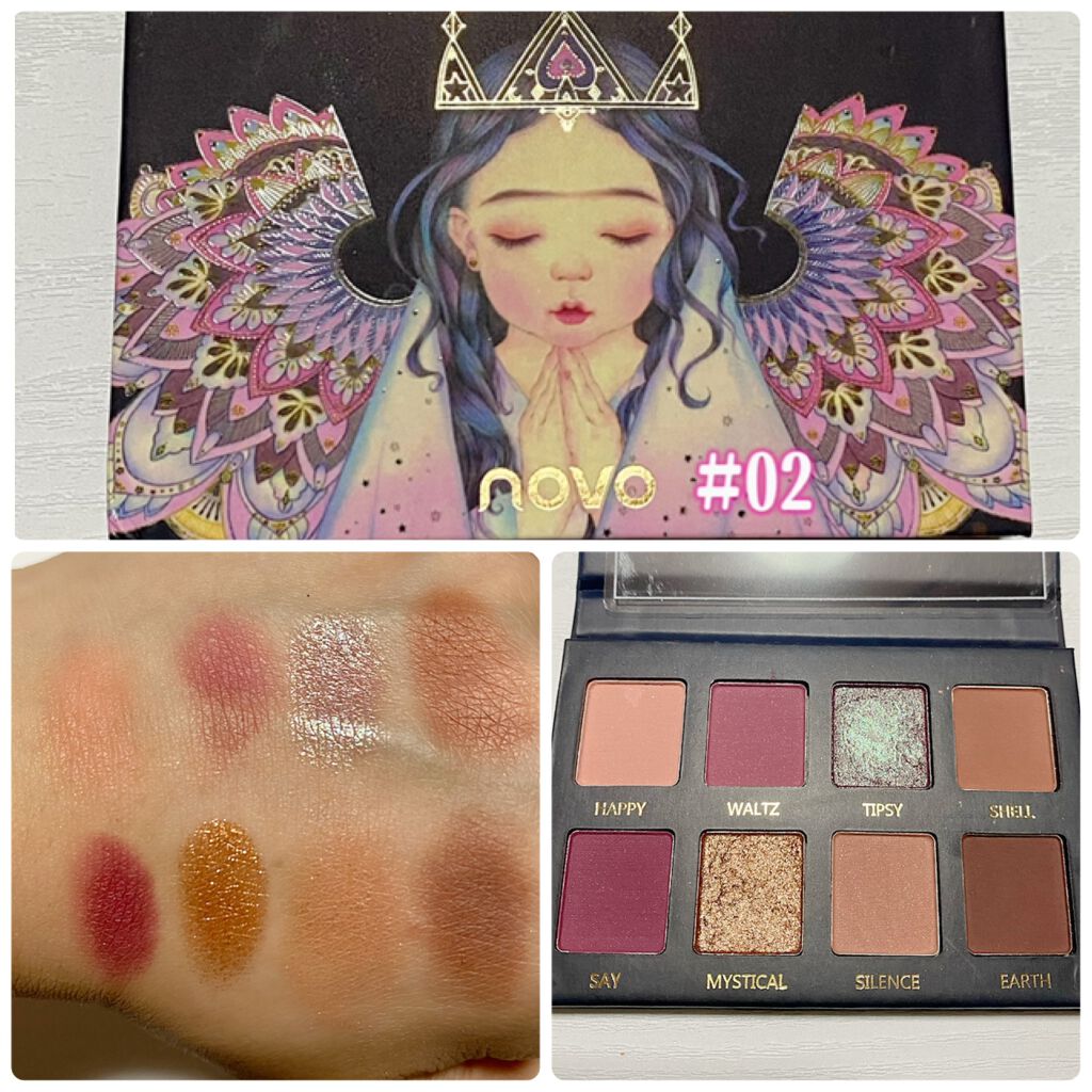 アイシャドウ パレット 8カラー/NOVO/アイシャドウパレットを使ったクチコミ(4枚目)