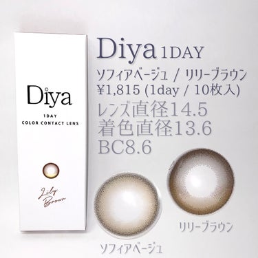 Diya 1day/Diya/ワンデー（１DAY）カラコンを使ったクチコミ（2枚目）