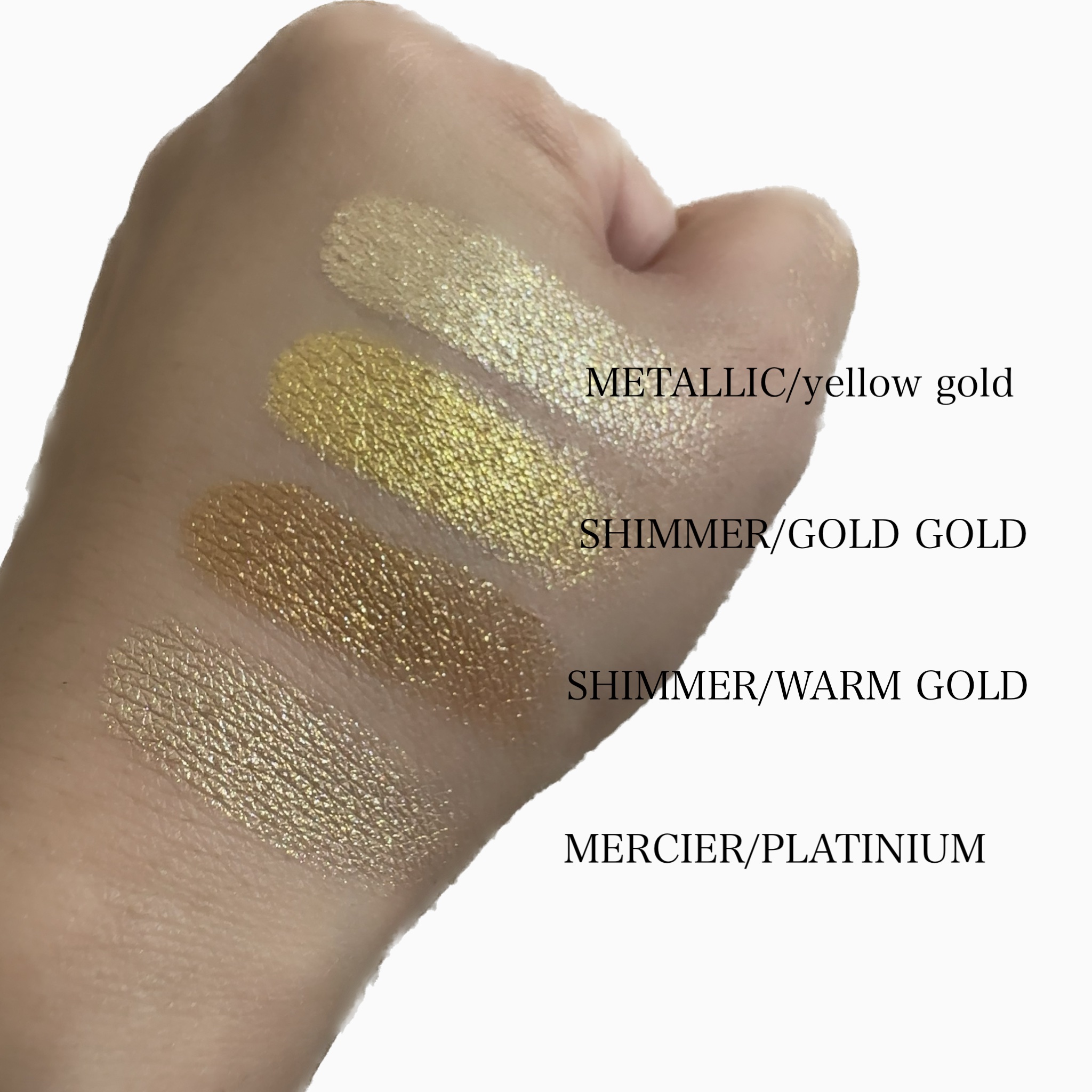 ディオール バックステージ フェイス グロウ パレット 003 ピュア ゴールド/Dior/ハイライトを使ったクチコミ（3枚目）