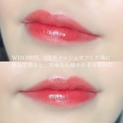 ザ ウォータリーデューティント/MERZY/リップティントを使ったクチコミ(4枚目)