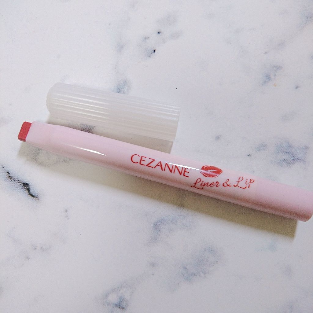 ライナー&リップ 10 ベージュ系/CEZANNE/口紅を使ったクチコミ（1枚目）