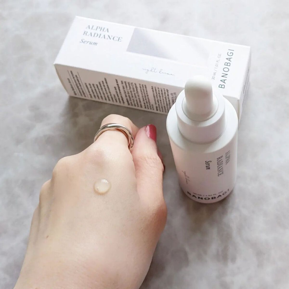 アルファラディアンスグローセラム/BANOBAGI/美容液を使ったクチコミ（3枚目）