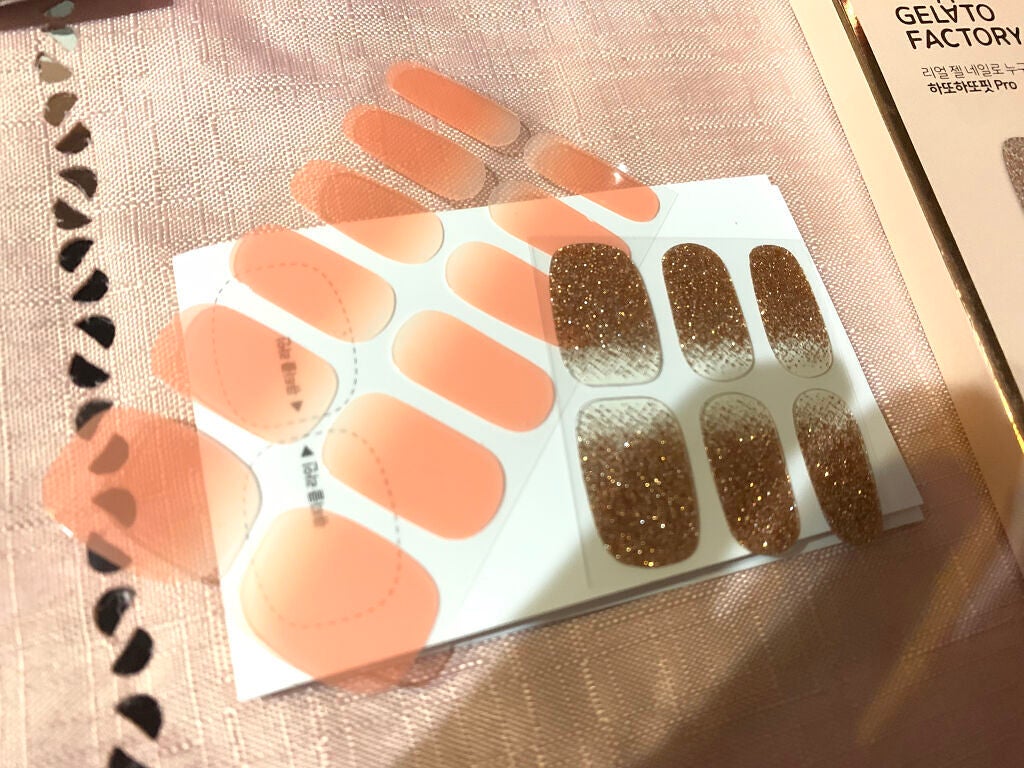 パーフェクトフィット ジェルネイルシール/GELATO FACTORY/ネイルシールを使ったクチコミ(3枚目)