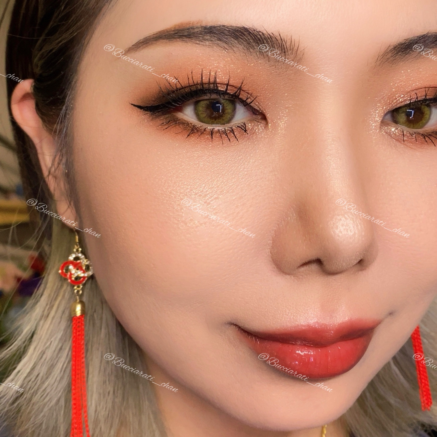 クリスマス仕様♡バクリフラワーの個性派ピアス／イヤリング