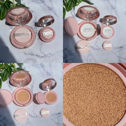 ハイパーカバーフィットクッション グラファイト/APRILSKIN/クッションファンデーションを使ったクチコミ(6枚目)