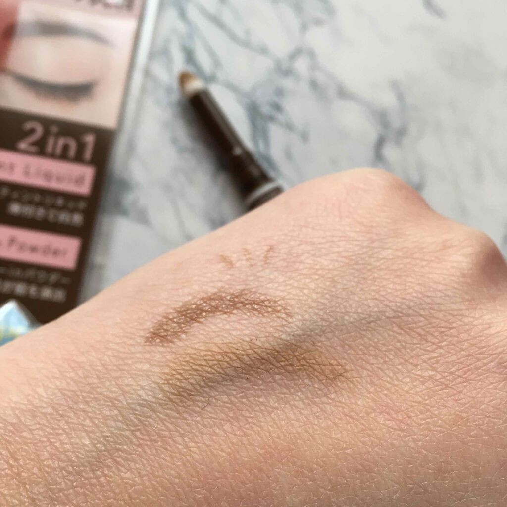 ラスティングWブロウEX N/サナ ニューボーン/リキッドアイブロウを使ったクチコミ(3枚目)