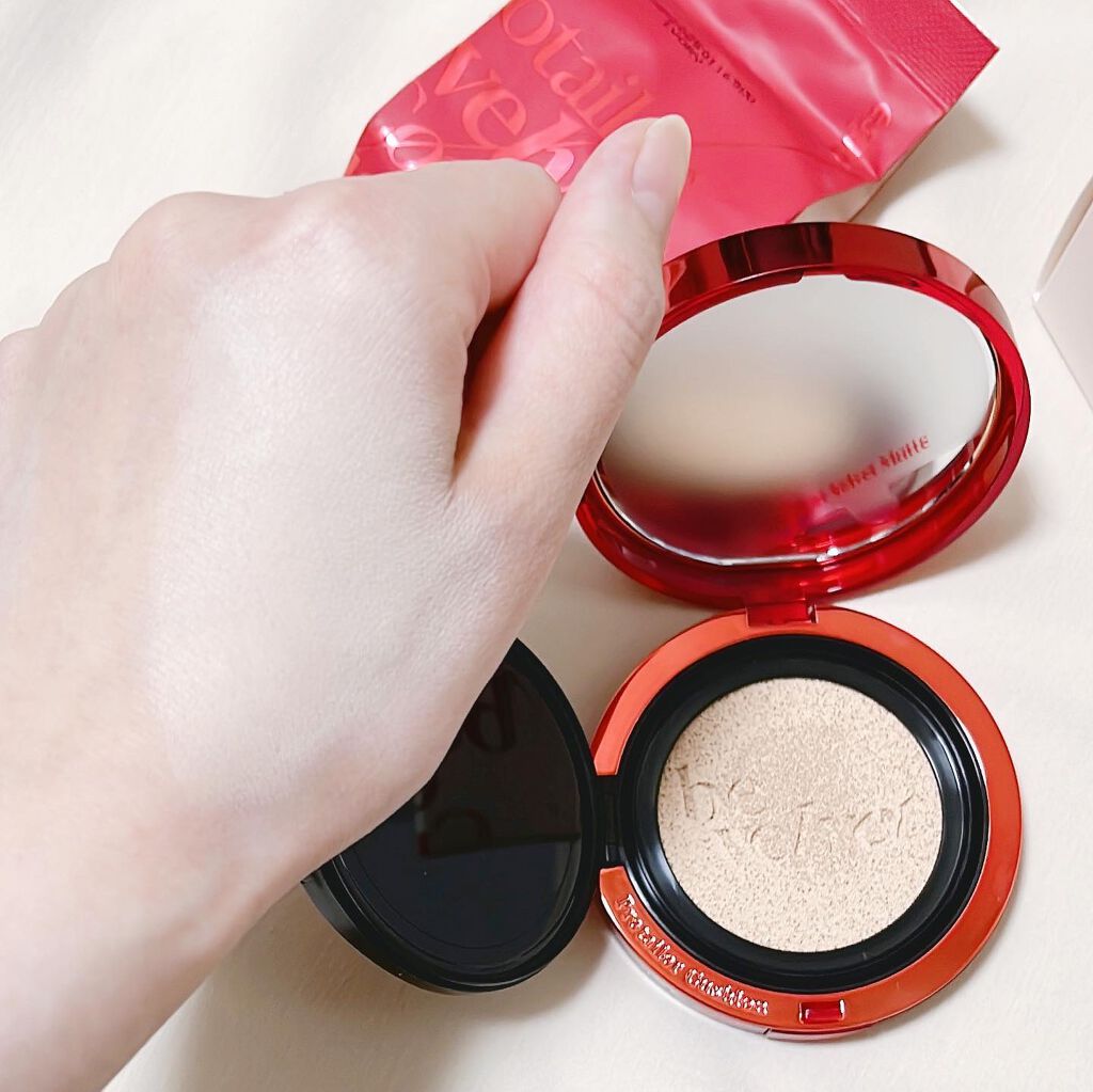 プロテーラービーベルベットカバークッション/espoir/クッションファンデーションを使ったクチコミ(5枚目)