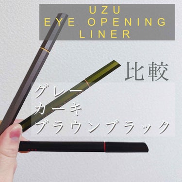 EYE OPENING LINER/UZU BY FLOWFUSHI/リキッドアイライナーを使ったクチコミ（1枚目）