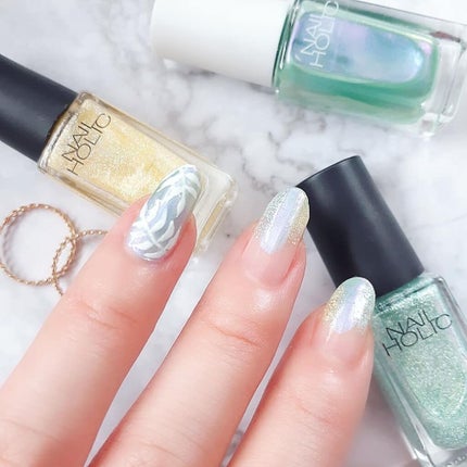 ネイルホリック Aurora Glitter/ネイルホリック/マニキュアを使ったクチコミ(4枚目)