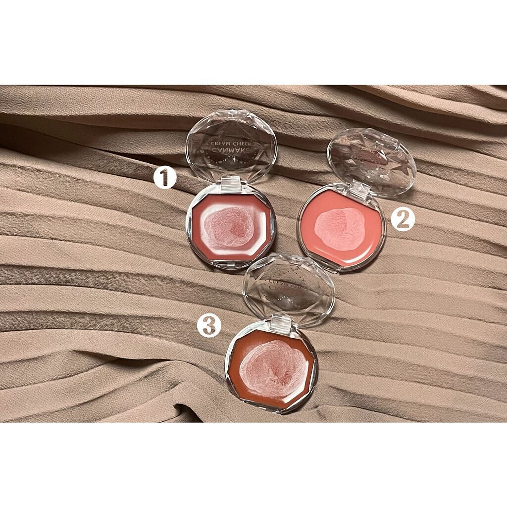 クリームチーク/キャンメイク/ジェル・クリームチークを使ったクチコミ(2枚目)