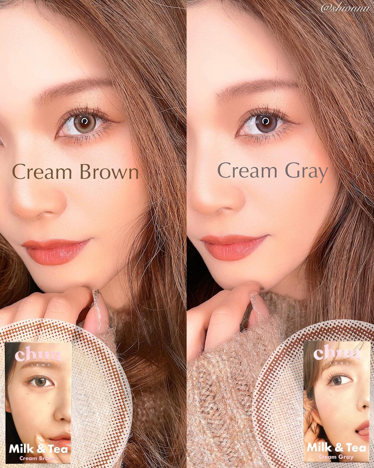 chuuLENS Milk&Tea 1day/chuu LENS/ワンデー（１DAY）カラコンを使ったクチコミ（2枚目）