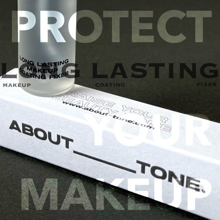ABOUT TONE ロングラスティングメイクアップコーティングフィクサーのクチコミ「メイクをしっかりコーティング🌫🖤プチプラミスト!
━━━━━━━━━━━━━━━
ABOUT .....」(1枚目)