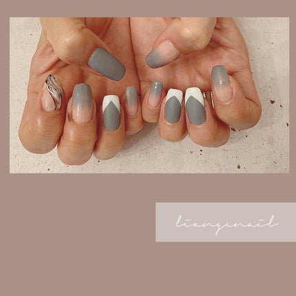 #リアンジェネイル,#柏ネイル,#ネイル,#フレンチネイル,#シンプルネイルのネイルデザイン