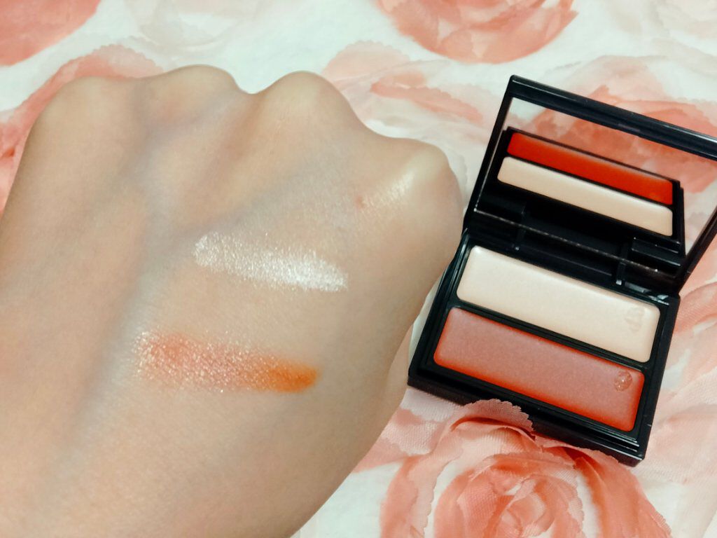 セラムマルチグロウデュオ 105 Brown Orange/Borica/クリームハイライトを使ったクチコミ（3枚目）