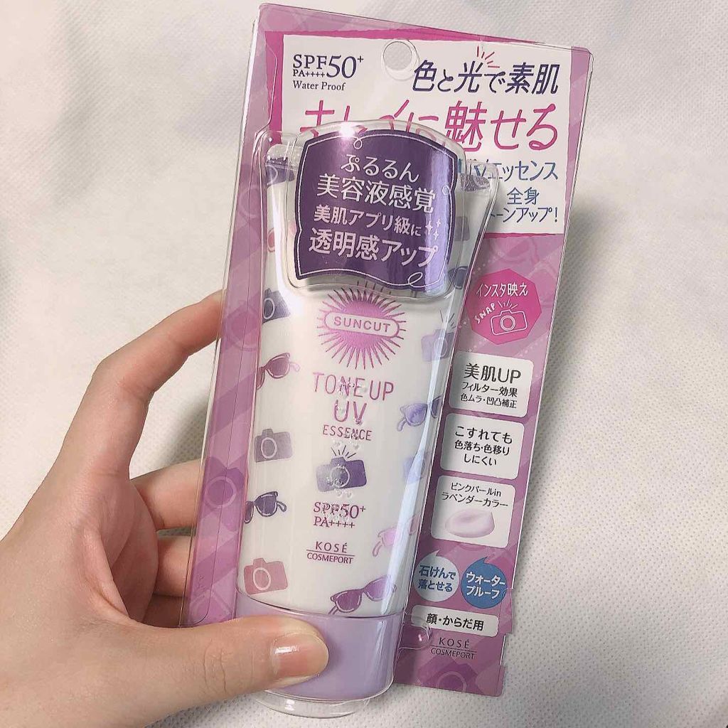 トーンアップUV エッセンス/サンカット®/日焼け止めローションを使ったクチコミ（1枚目）
