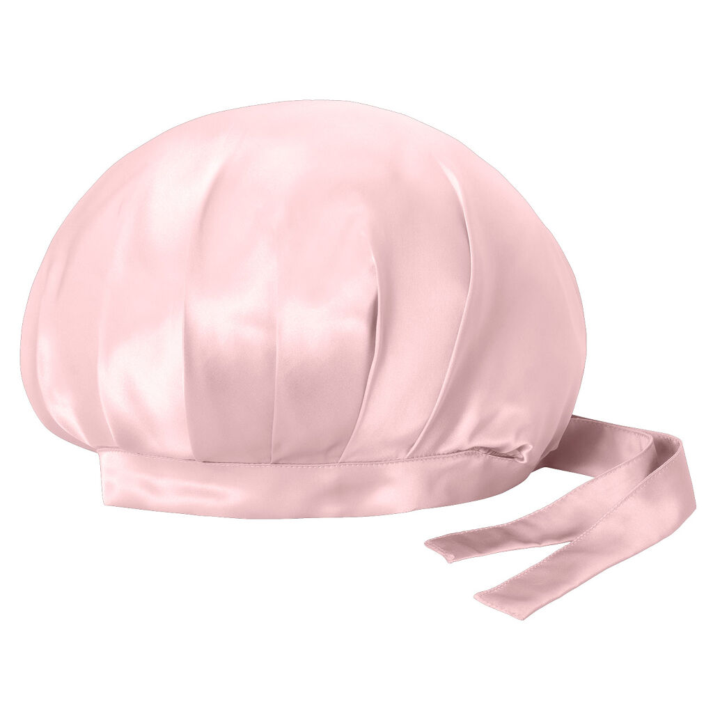シルク ナイトキャップ（リボン） 04 ピンク