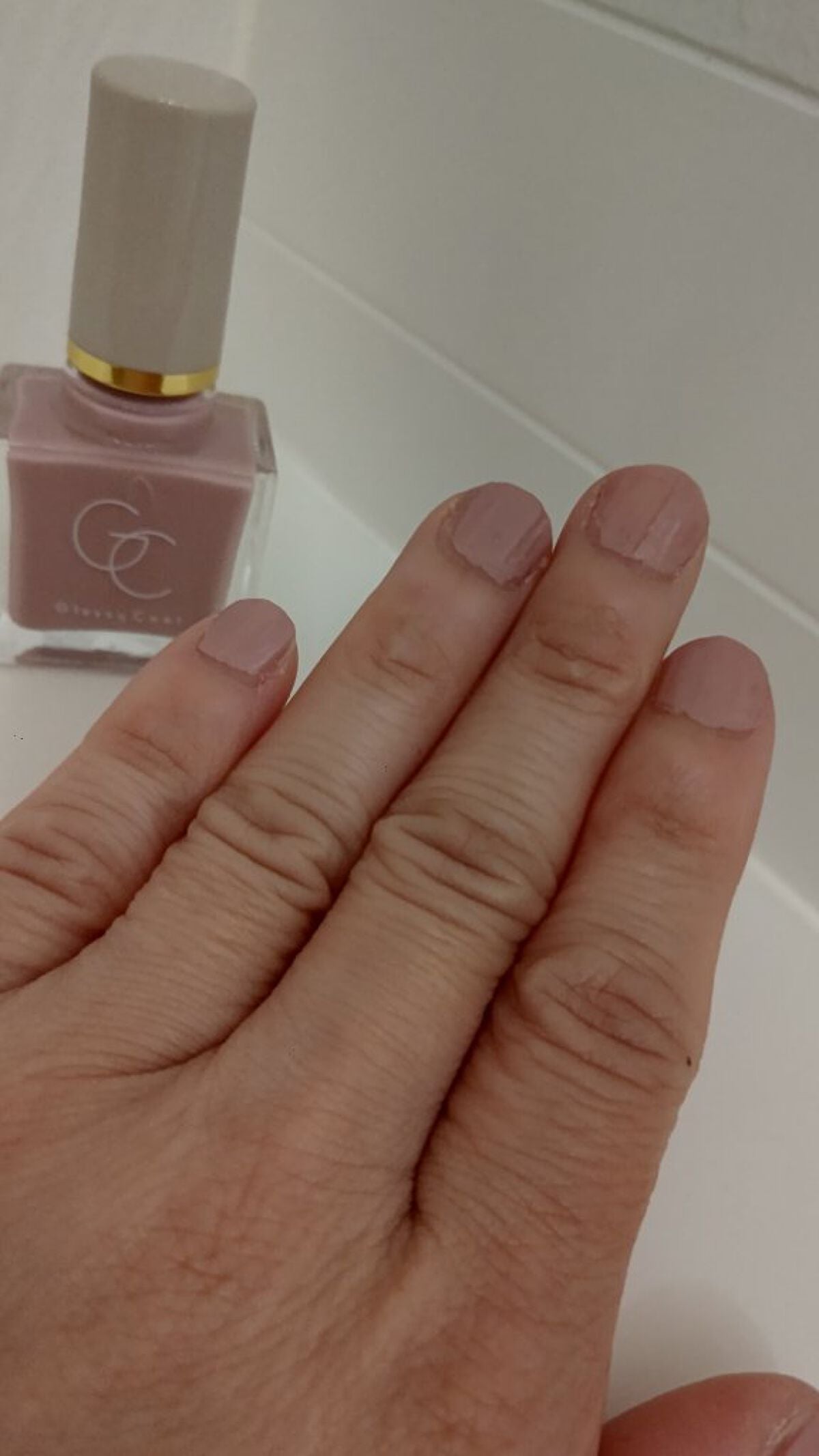 グロッシーコート/スキューズミー/オールインワンネイルを使ったクチコミ(4枚目)