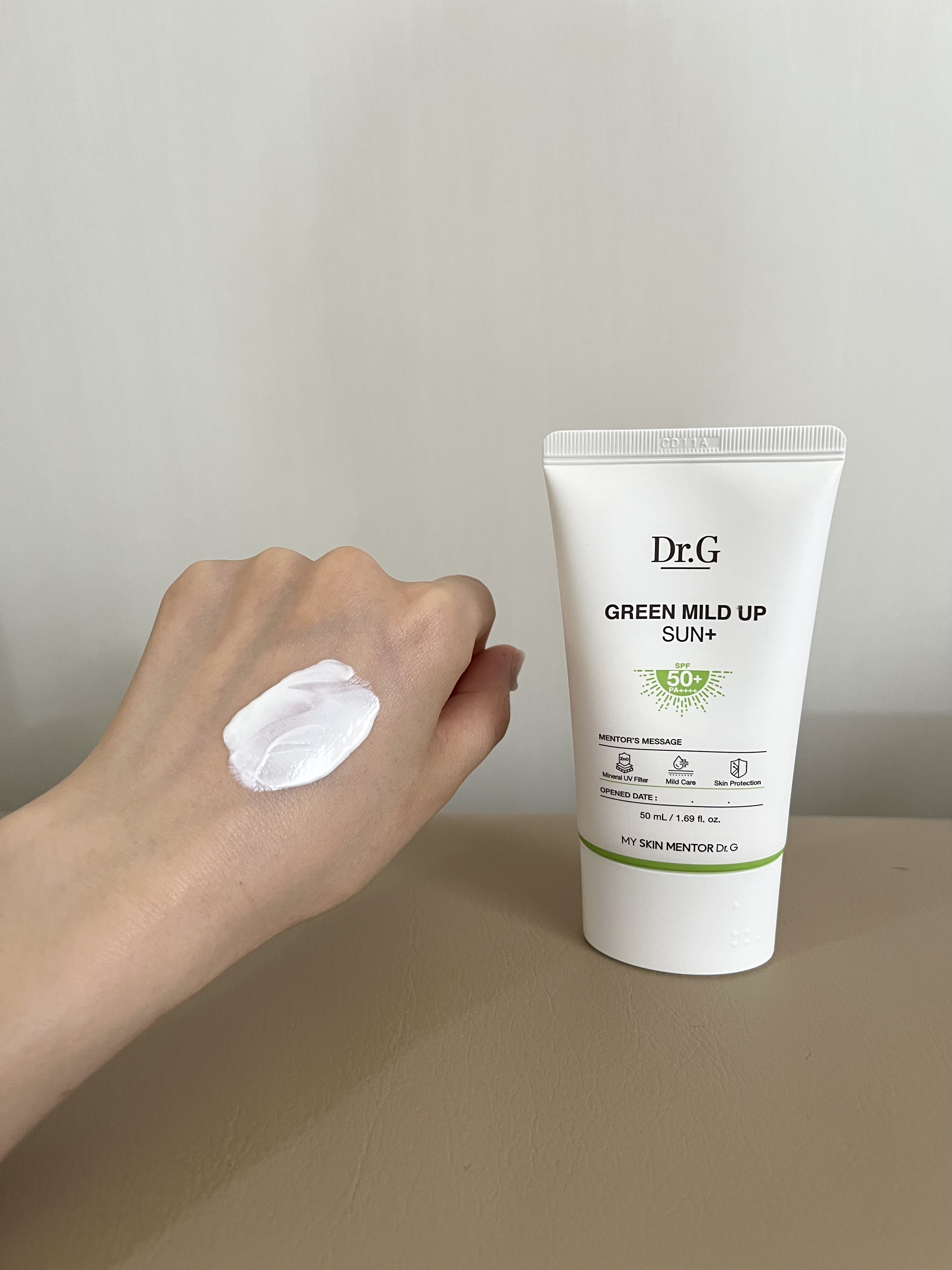 グリーンマイルドアップサンプラス/Dr.G/日焼け止めクリームを使ったクチコミ（3枚目）