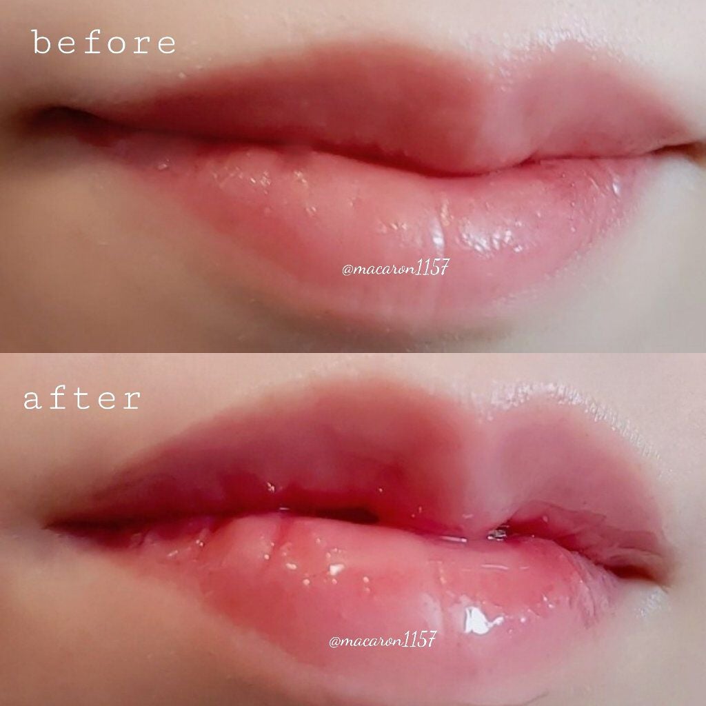 プランプ&フィックスリップコート/メイクハック/リップグロスを使ったクチコミ(4枚目)