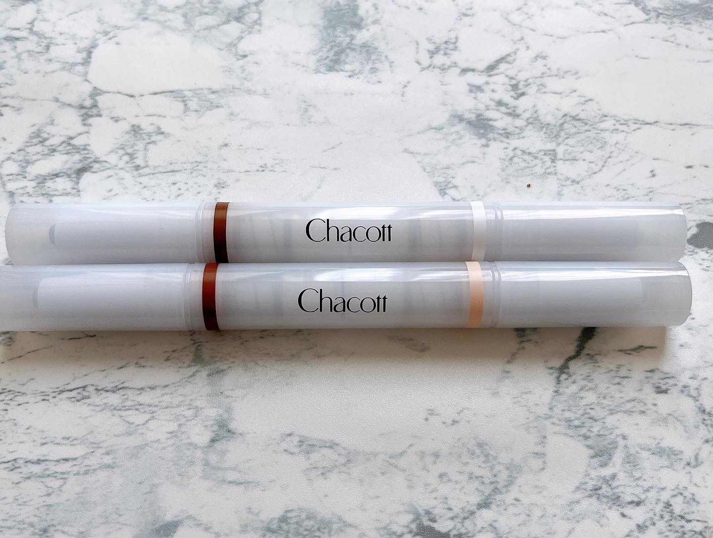 ダブルマルチクレヨン 420 セコイヤ×ピュアホワイト/チャコット・コスメティクス/シェーディングを使ったクチコミ（1枚目）