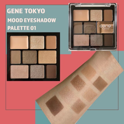ムードアイシャドウパレット/GENE TOKYO/アイシャドウパレットを使ったクチコミ(2枚目)