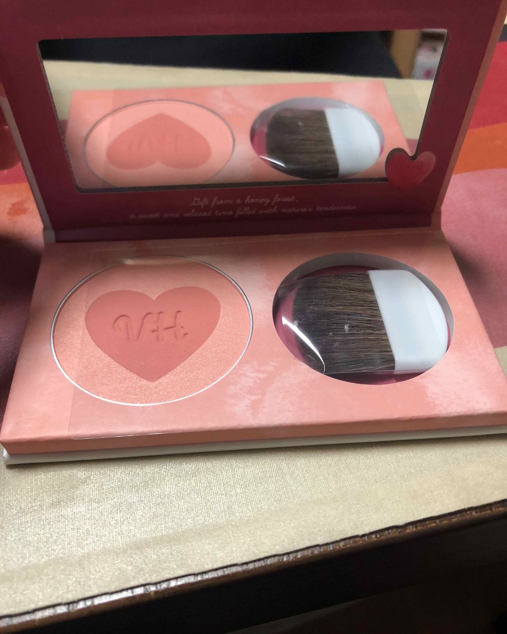 ワンダーハニー ハートフルなピュアチーク/VECUA Honey/パウダーチークを使ったクチコミ(3枚目)