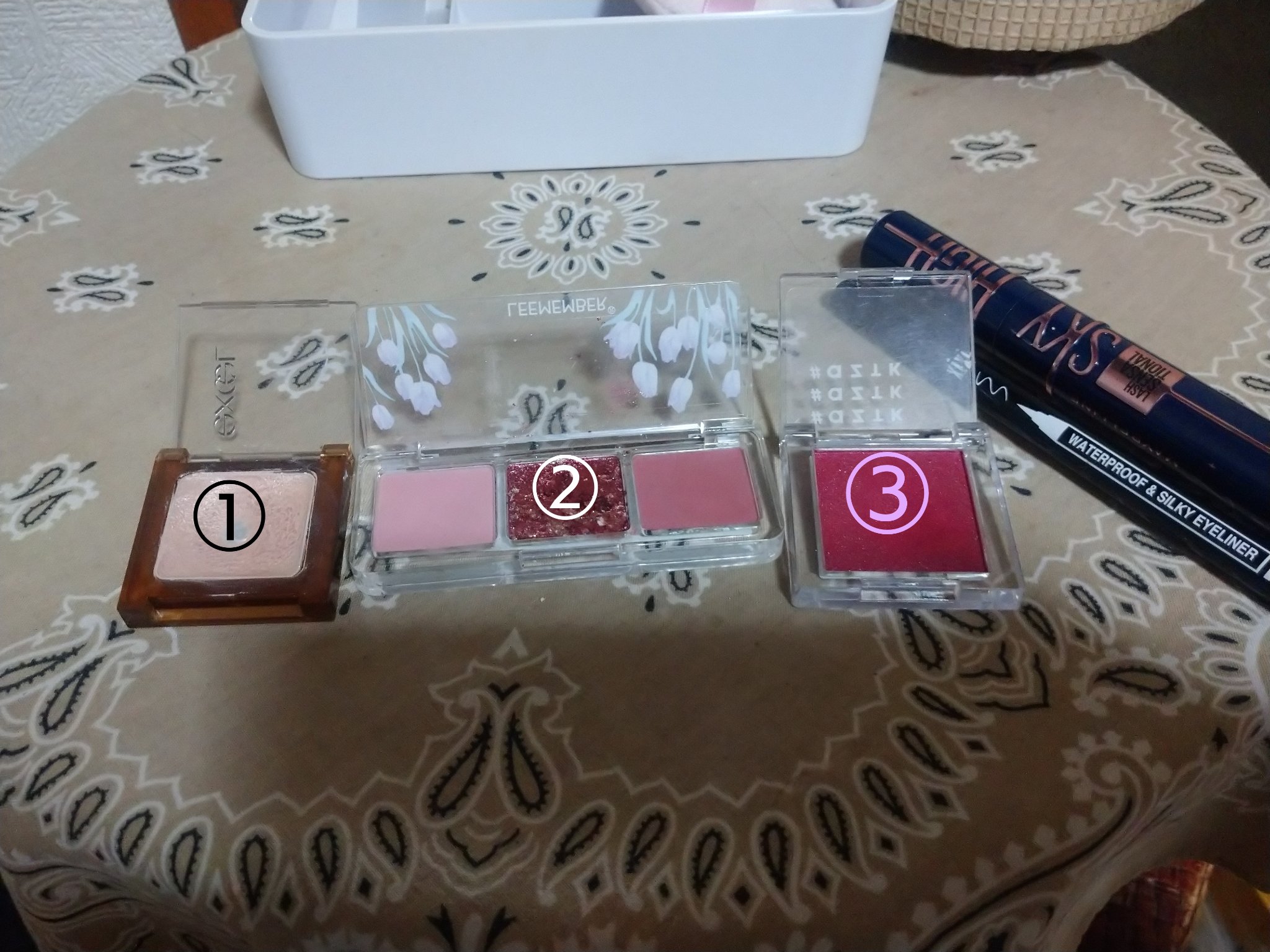 3色マロンアイシャドウパレット/LEEMEMBER/アイシャドウパレットを使ったクチコミ（1枚目）