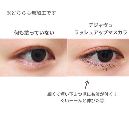 「塗るつけまつげ」自まつげ際立てタイプ/デジャヴュ/マスカラを使ったクチコミ(2枚目)
