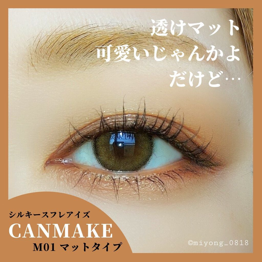 シルキースフレアイズ(マットタイプ)/キャンメイク/アイシャドウパレットを使ったクチコミ(1枚目)