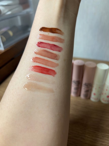 グラッシーボムティント/&nd by rom&nd/リップティントを使ったクチコミ(2枚目)