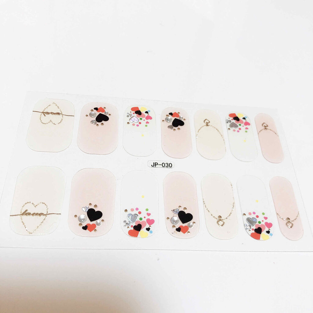 ネイルシール/Qoo10/ネイルシールを使ったクチコミ（3枚目）