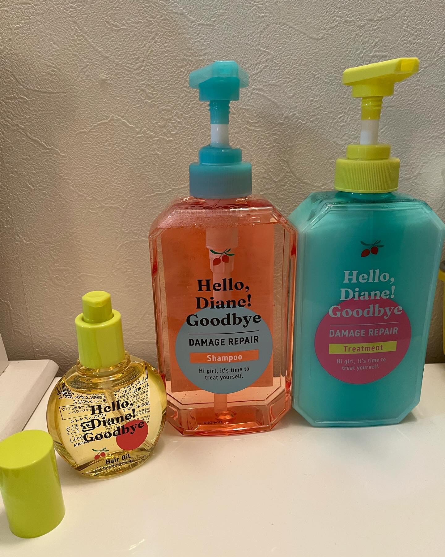 ハローダイアン グッバイ ダメージリペア シャンプー/トリートメント/ダイアン/市販シャンプーを使ったクチコミ（1枚目）