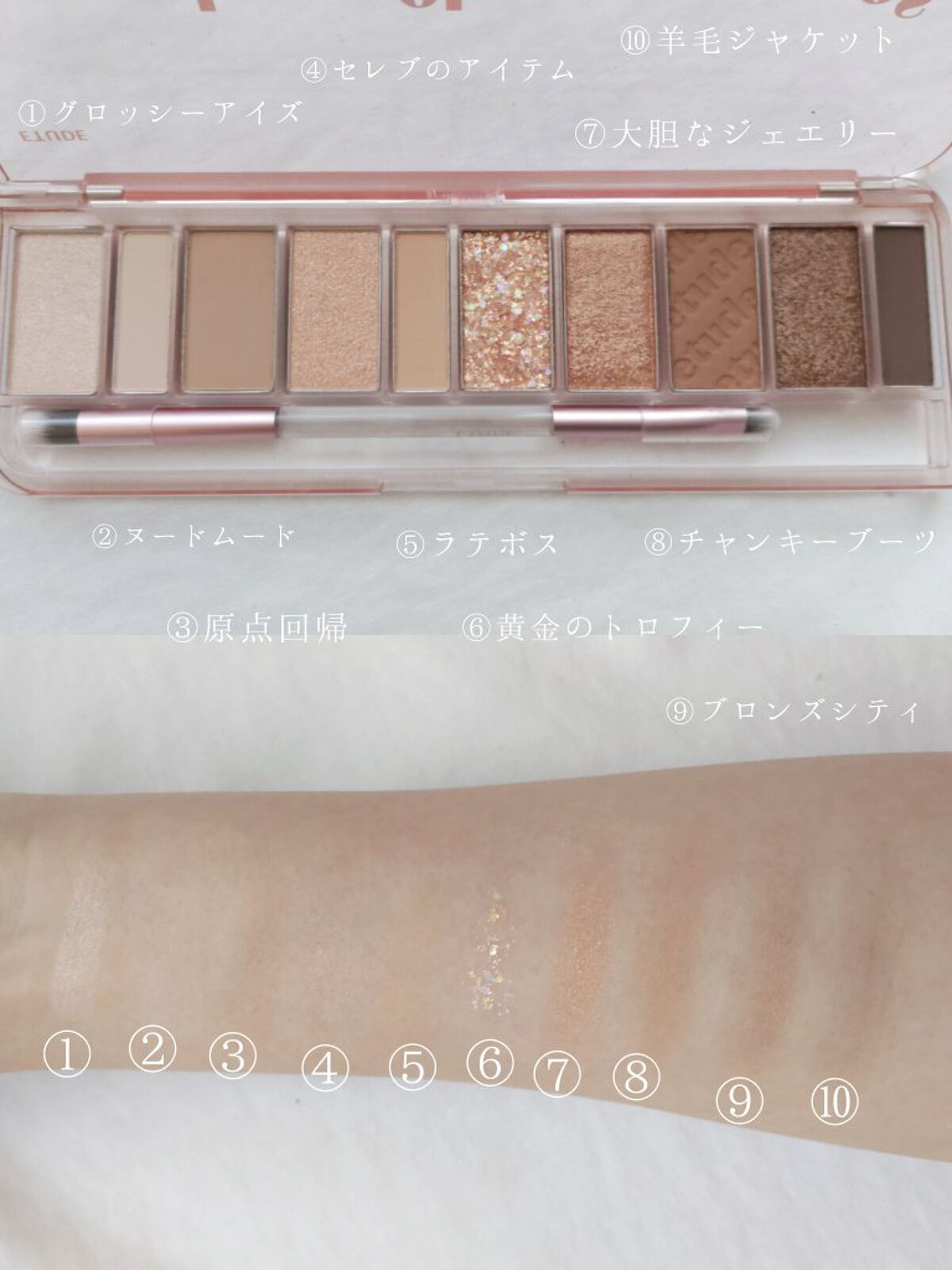 プレイカラー アイシャドウ ウォームトップカリスマ/ETUDE/アイシャドウパレットを使ったクチコミ（3枚目）